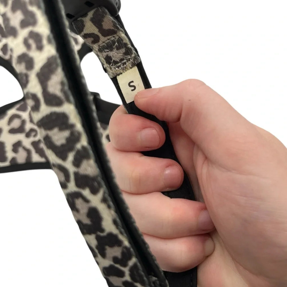 Ever Woof Ever So Wild Snow Leopard Print Dog Harness and Collar